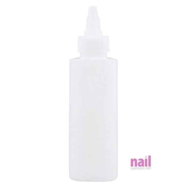 Empty Plastic Bottle | With Twist Cap - 4 oz 610012 - The Nail Superstore