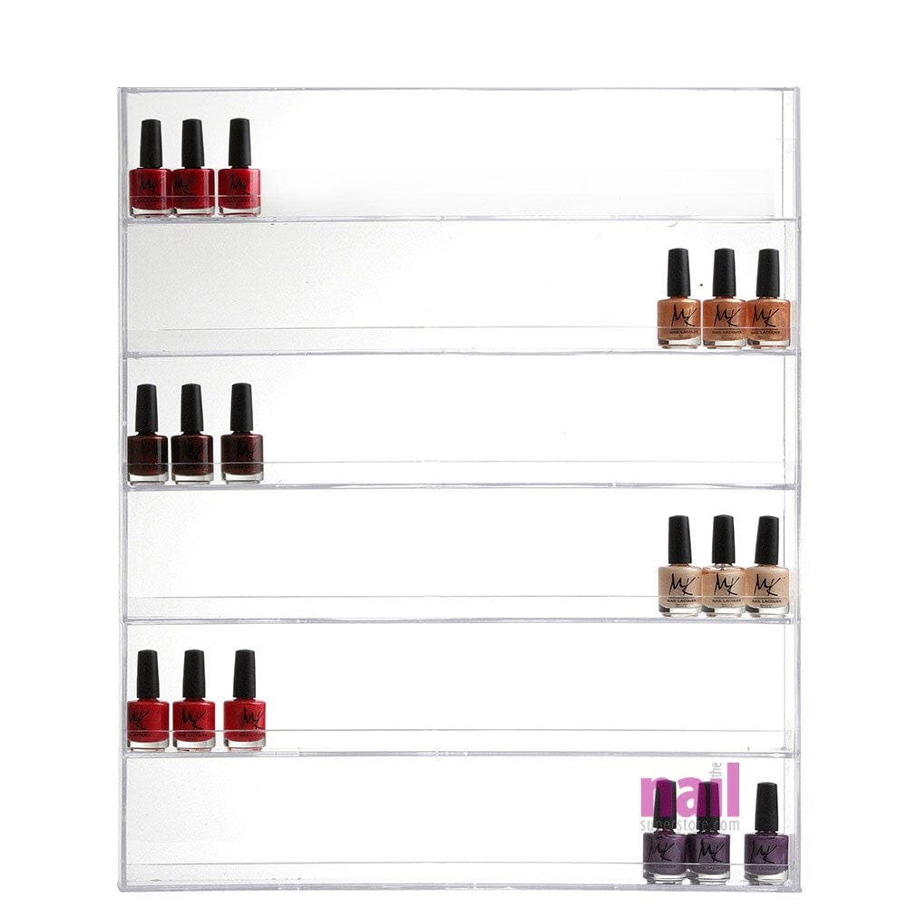 Nail Polish Rack | Wall Mount Design - Hold Up to 96 Bottles - Each 610064 - The Nail Superstore