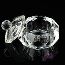 Empty Crystal Glass Container | Size 2 oz - Each 610153 - The Nail Superstore