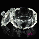 Empty Crystal Glass Container | Size 3 oz - Each 610154 - The Nail Superstore