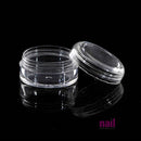 Empty Clear Plastic Jar With Lid | Medium - 0.3 oz - Each 610156 - The Nail Superstore