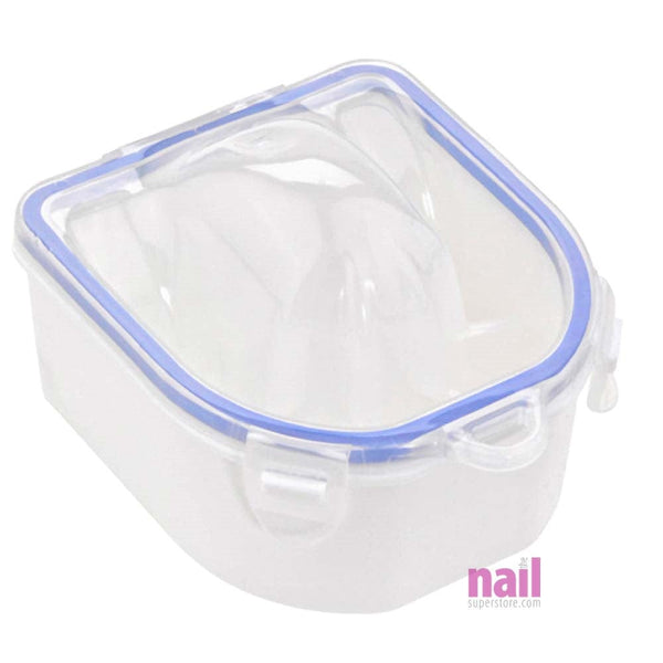 2-in-1 Manicure & Quick Soak-Off Bowl | Aqua Blue Color - Each 610173 - The Nail Superstore