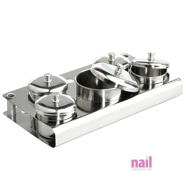 Stainless Steel Dappen Dish 5-pcs | Upscale - Professional Appearance - Set 610187 - The Nail Superstore