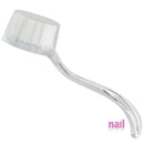 Round Manicure Brush | Scrub, Clean Finger Nails & Toes - Clear - Each 610220 - The Nail Superstore