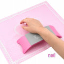 Silicone Manicure Mat Cushion Set | Washable Mat & Pillow - Pink - Set 610237 - The Nail Superstore