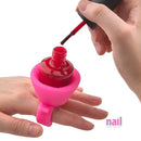 Silicone Nail Polish Bottle Holder Ring | Pink - Each 610254 - The Nail Superstore