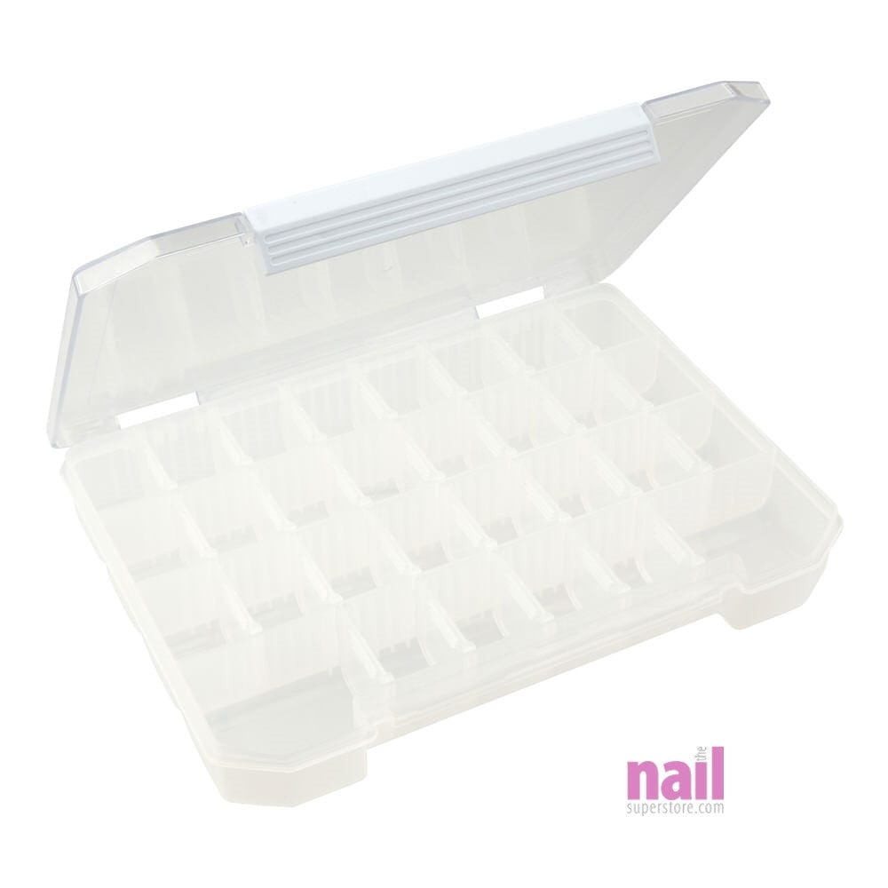 30 Adjustable Grids Rhinestone, Nail Art Organizer Box | Natural - Each 610282 - The Nail Superstore