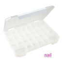 30 Adjustable Grids Rhinestone, Nail Art Organizer Box | Natural - Each 610282 - The Nail Superstore