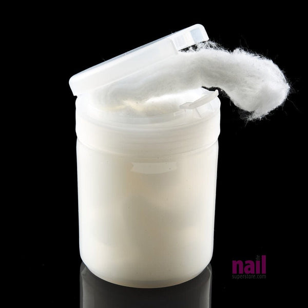 Cotton Pad Storage Container | For Cosmetic, Nail Remover Pads - Natural - Each 610283 - The Nail Superstore