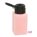 230ml Acetone Nail Polish Remover Dispenser w/Pump | Pink - Each 610288 - The Nail Superstore