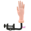 Soft Practice *Right* Hand | Adjustable Fingers + Desktop Clamp - Each 610294 - The Nail Superstore