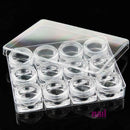 Empty Nail Art Container Organizer | 12 Jars - Set 610307 - The Nail Superstore