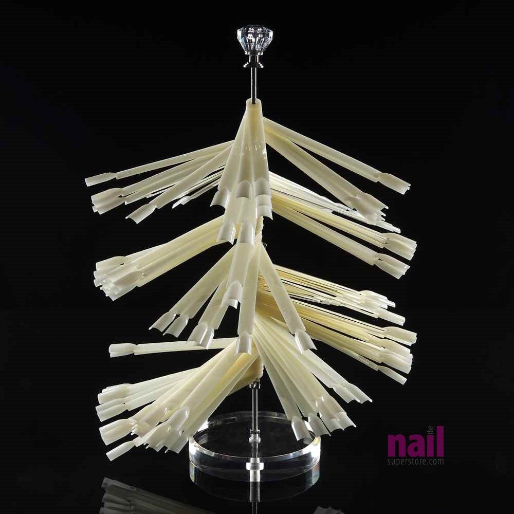 120 Tips Spiral Shape Color Display Chart | Natural - Set 610309 - The Nail Superstore