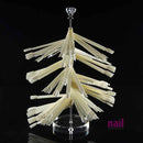 120 Tips Spiral Shape Color Display Chart | Natural - Set 610309 - The Nail Superstore