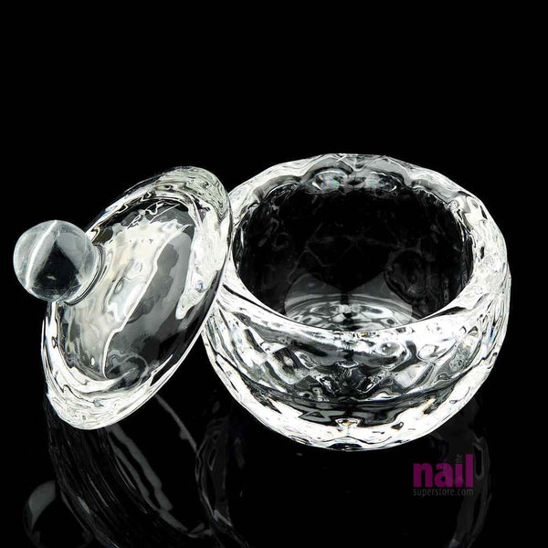 Round Crystal Glass Dappen Dish Container | Size 1 oz - Each 610326 - The Nail Superstore