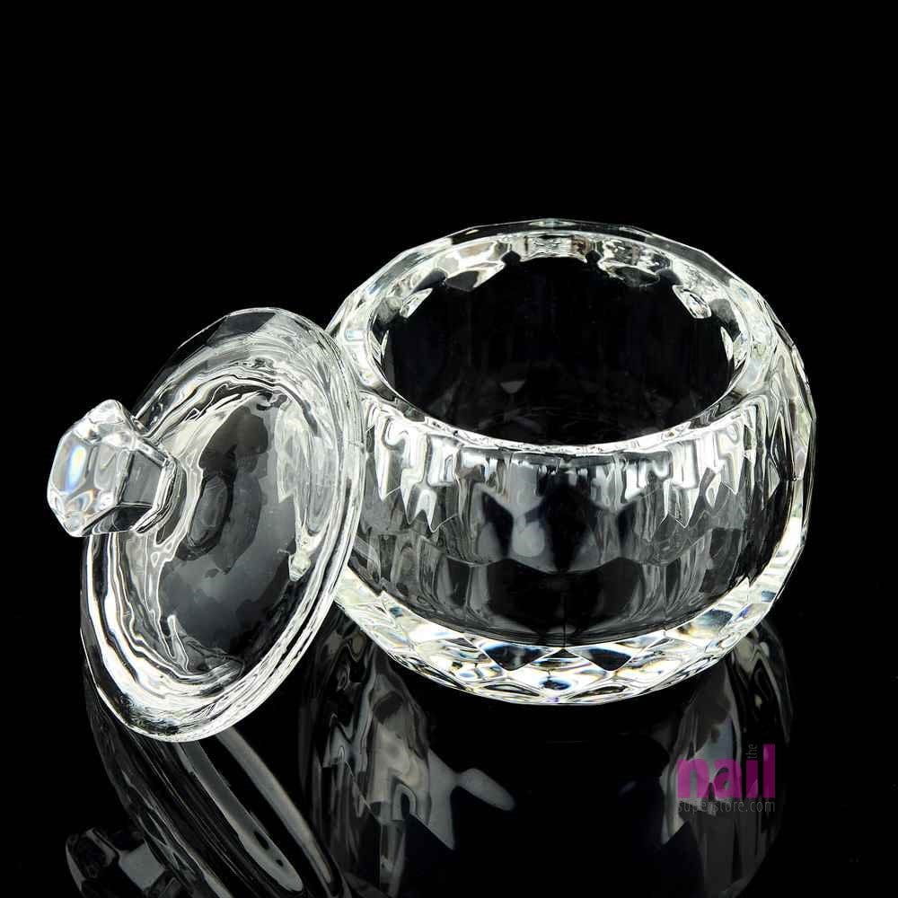 Round Crystal Glass Dappen Dish Container | Size 2 oz - Each 610329 - The Nail Superstore