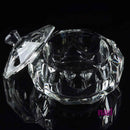 Dazzling Crystal Glass Dappen Dish | Diamond Like Clarity - Each 610332 - The Nail Superstore