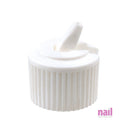 White Flip Cap | For Plastic Bottle - Each 610369 - The Nail Superstore