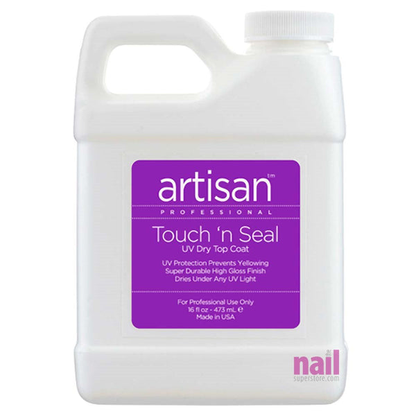 Artisan Touch N Seal UV Dry Top Coat | Cures Under Any UV Lamp - 16 oz