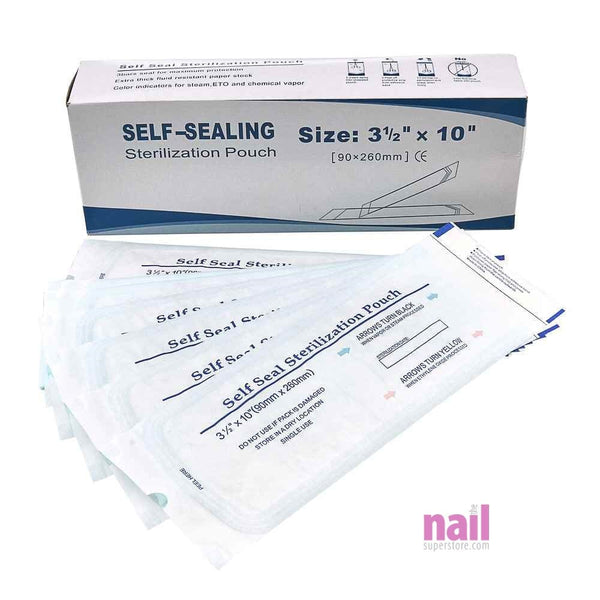 Self-Seal Sterilization Pouches | Keep Implements Sterile - 200 Ct 620214 - The Nail Superstore