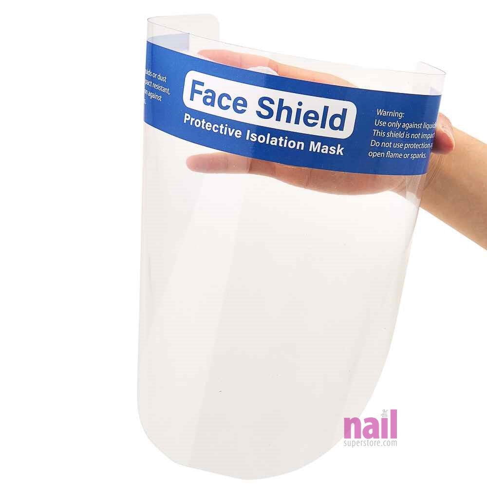Reusable Face Shield | Clear Vision + Full Face Protection - Each