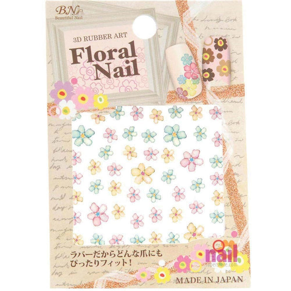 Japanese Nail Art Stickers | Perfectly Pastel Flowers F-4 - Each