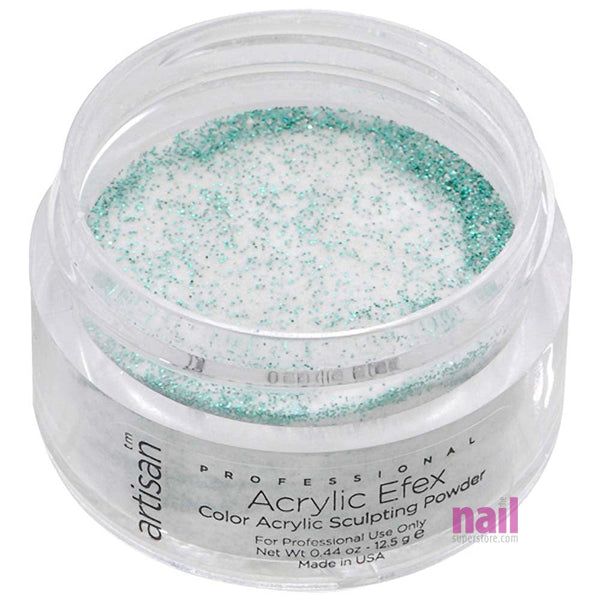 Artisan Color Acrylic Nail Powder | Green Glitters - 0.44 oz