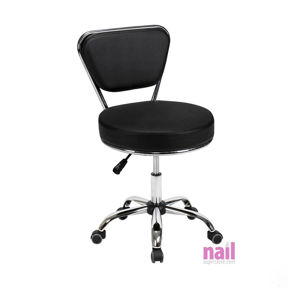 Nova Tech Stool | Black - Adjustable Height - Each 712022 - The Nail Superstore