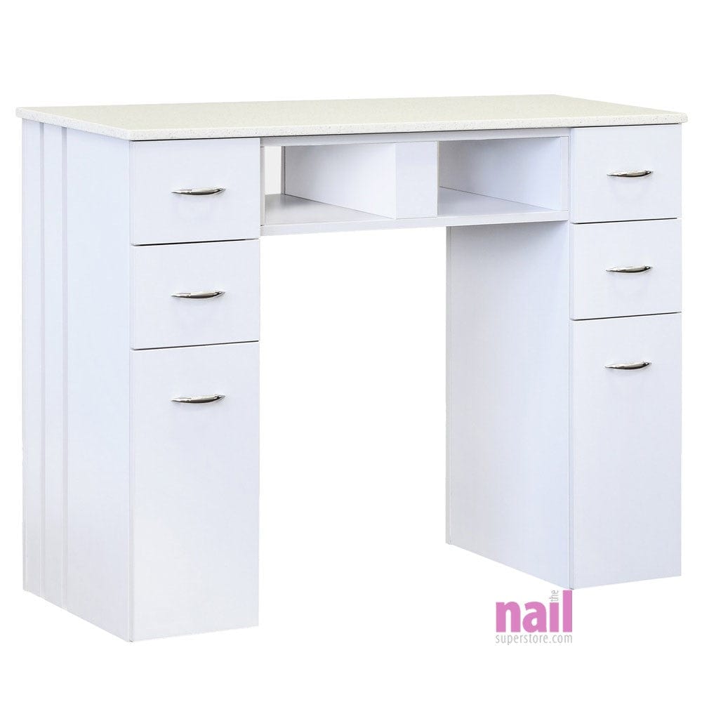 Valencia Manicure Table - White - Each 714002 - The Nail Superstore