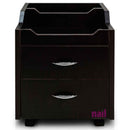 Valencia Pedicure Cart Trolley - Dark Brown - Each 714007 - The Nail Superstore