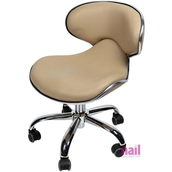 Euro Nail Tech Stool - Beige - Each 714009 - The Nail Superstore