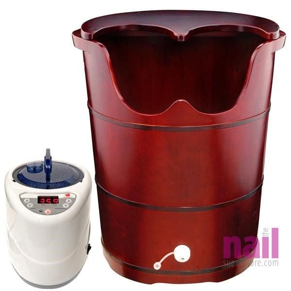 Red Dragon Steamer Sauna and Barrel Complete Set | NEW Generation Steamer - 110V. 600W - Set 719012 - The Nail Superstore