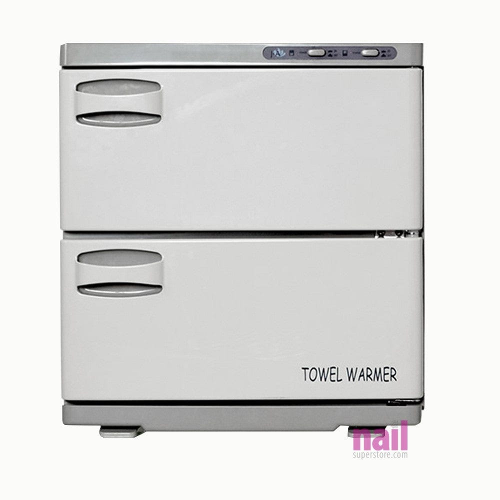 Hot Towel Warmer Cabinet | Double Deck Holds 48 Towels - 110V - Each 720038 - The Nail Superstore