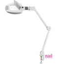 EuroStyle Multi-Purpose Facial, Eyelash, Nail Art, Pedicure, Manicure LED Magnifier Lamp | 110V - 5" - 3X Lens + Table Clamp Model - Each 720107 - The Nail Superstore