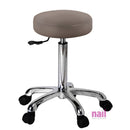 Silver Spa Nail Tech + Pedicure Stool | Perfect for Beauty, Skincare, Salon or Spa Use – Sand - Each 720117 - The Nail Superstore