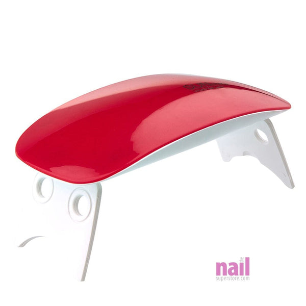 Mini UV LED Gel Nail Lamp | Red - Each 720146 - The Nail Superstore
