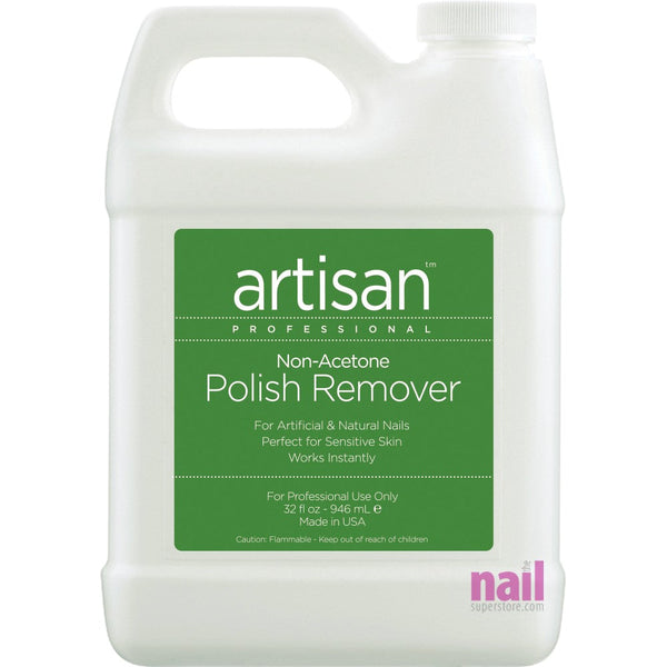 Artisan Non-Acetone Nail Polish Remover | 100% Acetone Free - Value Size - 32 oz