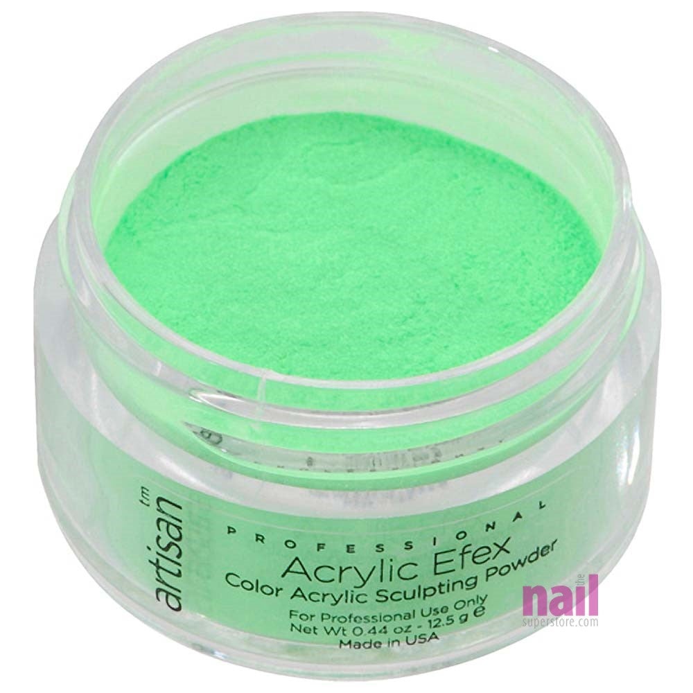 Artisan Colored Acrylic Nail Powder | Professional Size - Bright Green - 0.88 oz