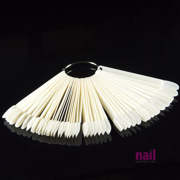 50 Tips Display Ring | Great For Nail Art & Nail Polish Display - Natural - Pack of 50 pcs