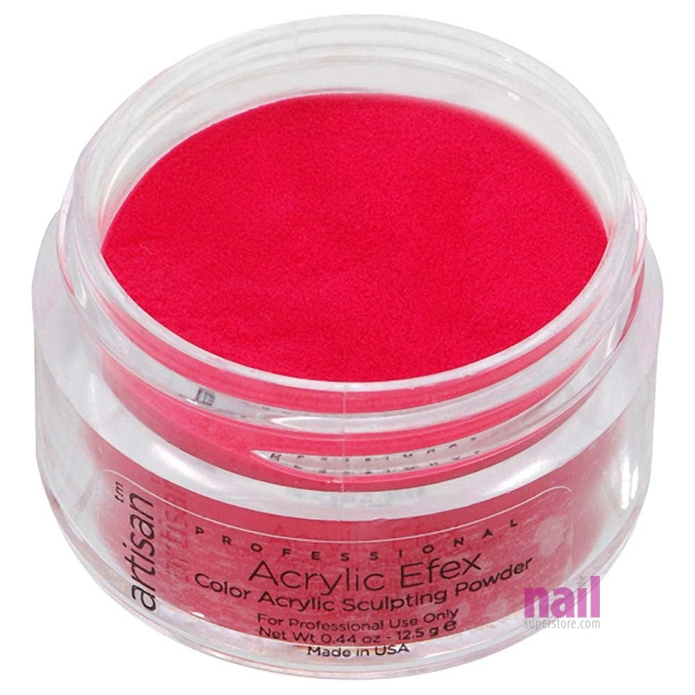 Artisan Colored Acrylic Nail Powder | Professional Size - Crimson Red - 0.88 oz