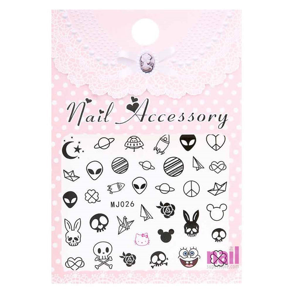 Halloween Nail Art Sticker Decal | Pack #7 - Each