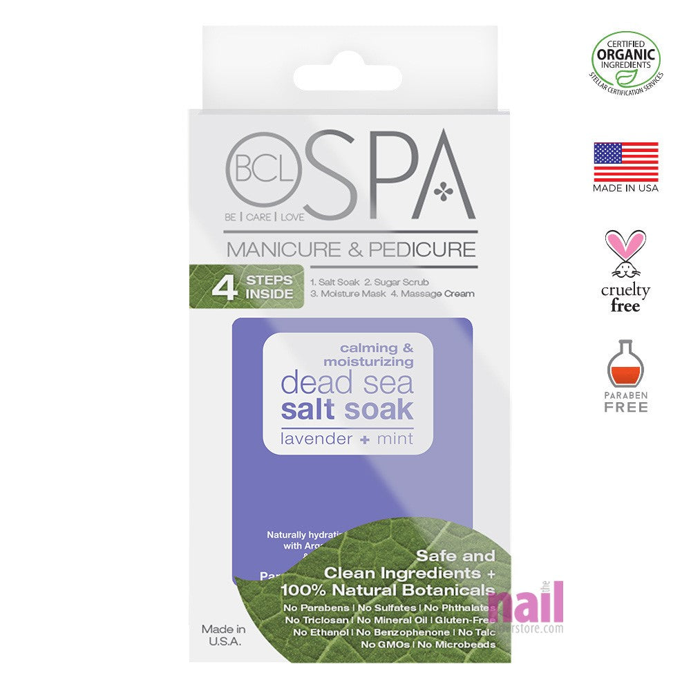 BCL Spa Pedicure Kit 4-in-1 Packets | Lavender & Mint - Pack