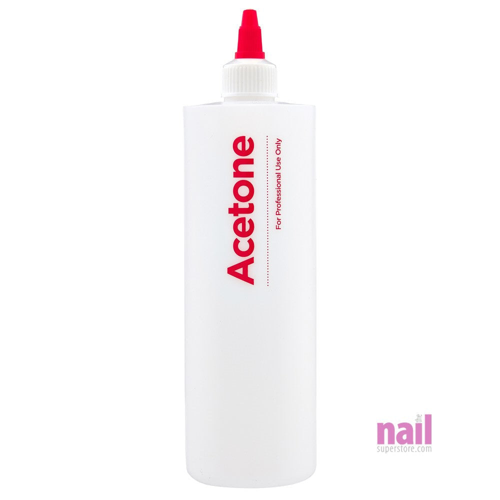 Acetone Empty Bottle | With Twist Cap - 16 oz