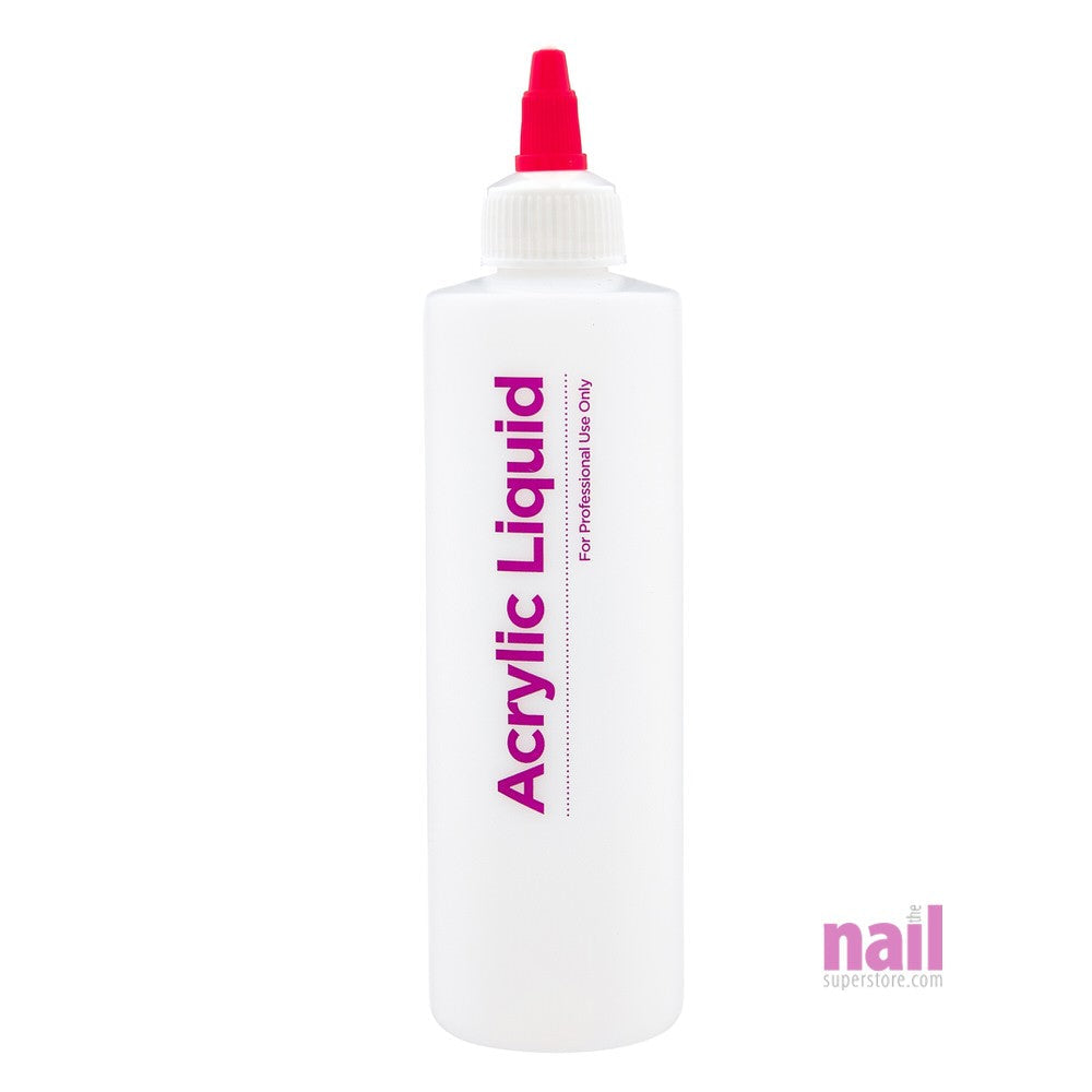 Acrylic Liquid Empty Bottle | With Twist Cap - 8 oz