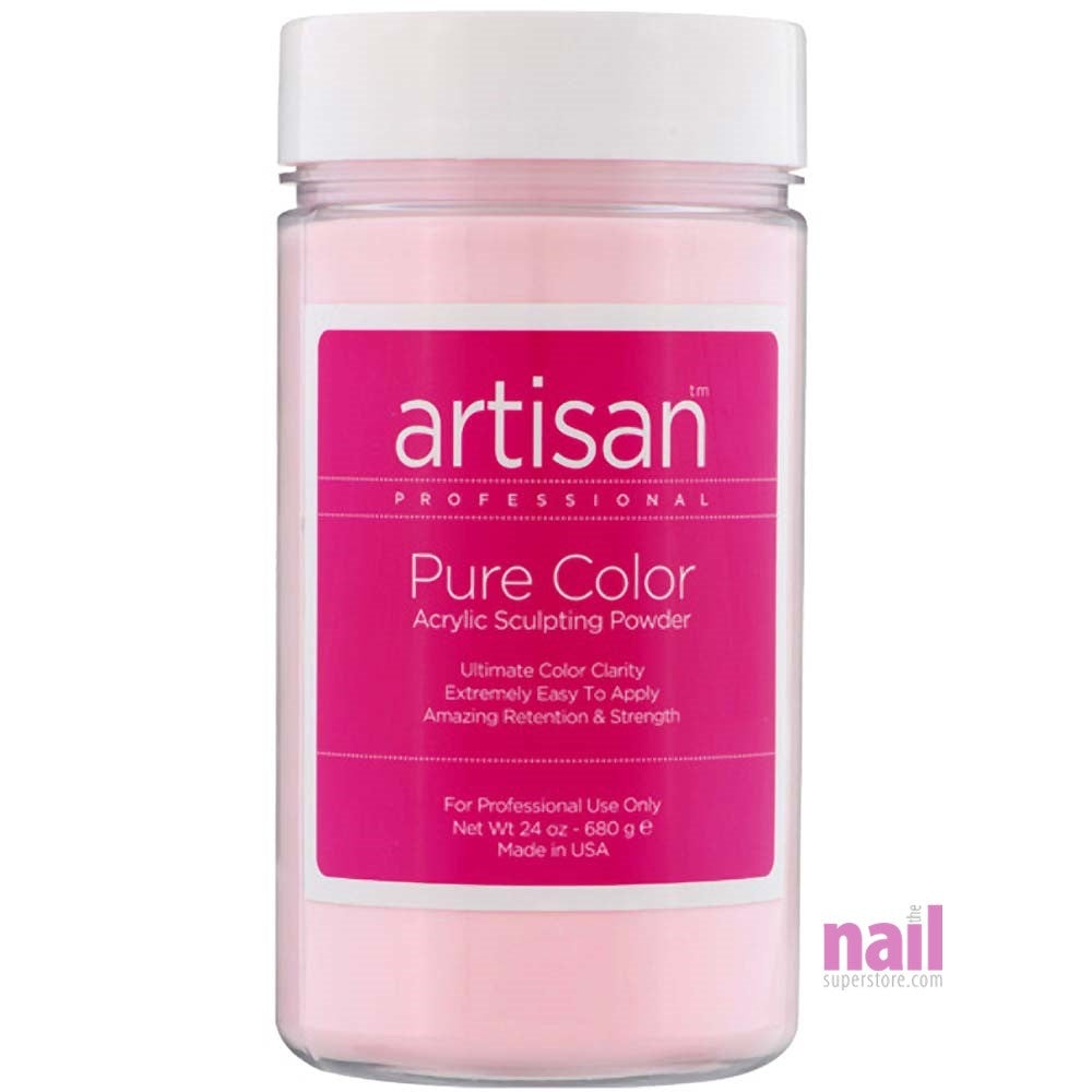 Artisan Acrylic Nail Powder | Brilliant Pink Color - Superior Color Clarity - 24 oz - The Nail Superstore