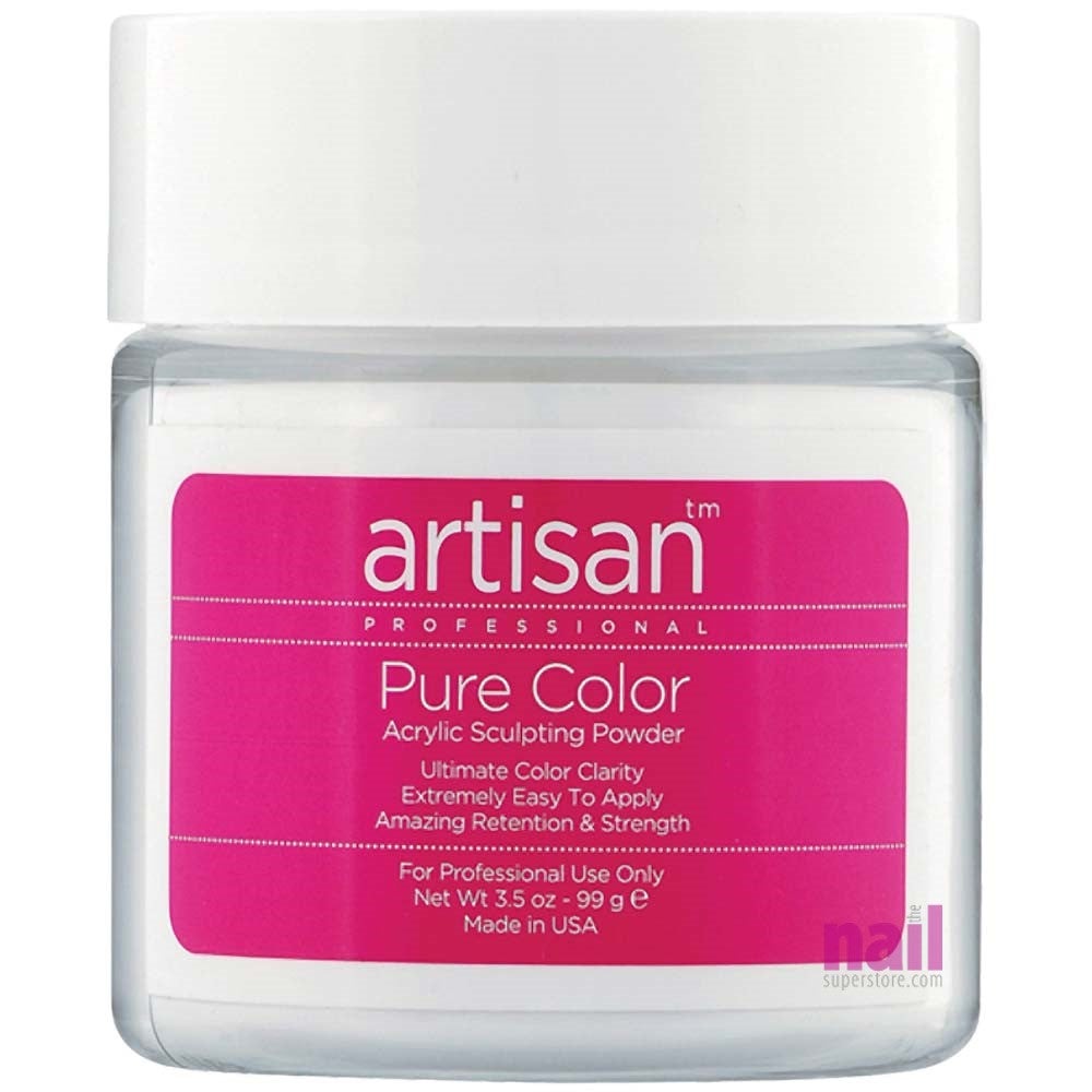 Artisan Acrylic Nail Powder | Premium White Color - Self Leveling - 3.5 oz - The Nail Superstore