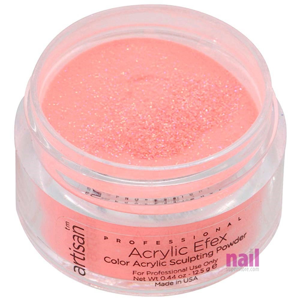 Artisan Color Acrylic Nail Powder | Orange Sparkles - 0.44 oz - The Nail Superstore