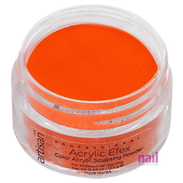 Artisan Colored Acrylic Nail Powder | Professional Size - Orange - 0.88 oz - The Nail Superstore