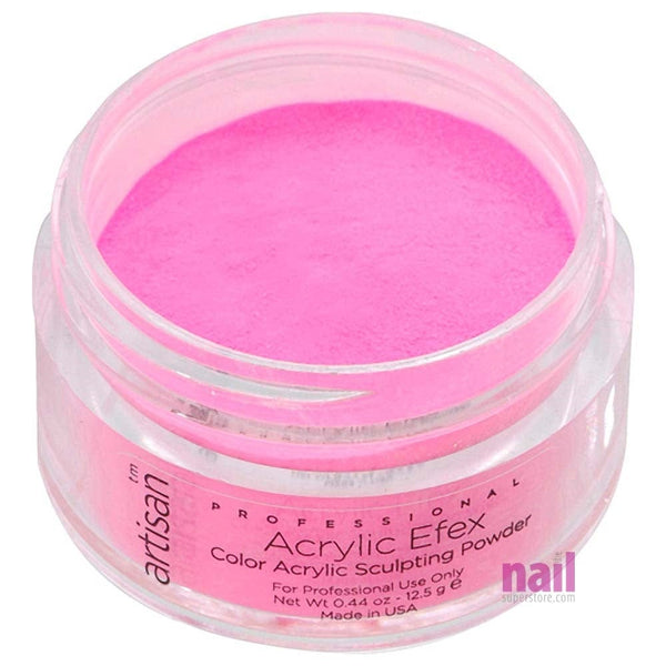Artisan Colored Acrylic Nail Powder | Professional Size - Bright Pink - 0.88 oz - The Nail Superstore