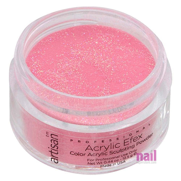 Artisan Colored Acrylic Nail Powder | Professional Size - Pink Glitters - 0.88 oz - The Nail Superstore